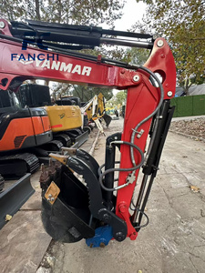 Goede staat, gebruikte <span class=keywords><strong>Mini</strong></span> Yanmar VIO55 minigraver, 3,5 ton minigraafmachine, compacte rupsgraafmachines, CE-gecertificeerd - Product Image 4