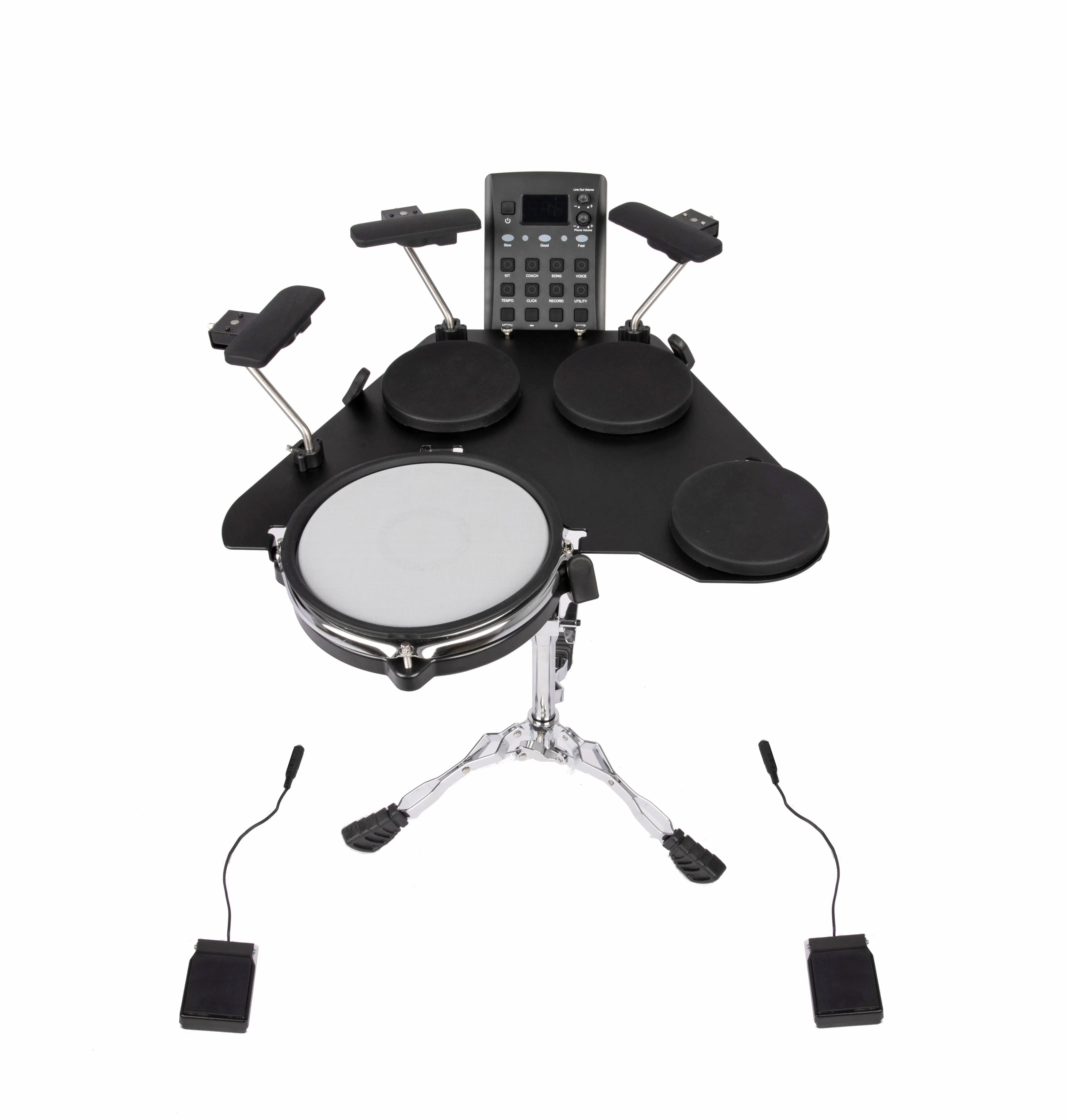 Tragbares digitales Trommel set 8 "Mesh Snare Drum Simulieren Sie das akustische Drum Pad und die Becken position mit Gummi-Tom-Pads