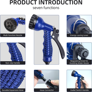 Direct Supplier's Low-Priced ANSI Certified 1/2'' Diameter Retractable Expandable Garden Watering Hose <b>Rubber</b> Brass ABS Quick - Product Image 3