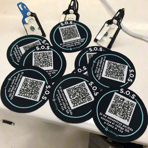 Etiqueta de Control de Acceso Mini GSC para Lavandería, 13.56MHz, Tejida, Código QR Variable, Lavable, NFC, Impresión de Logotipo Personalizada, Ideal para Regalo - Product Image 1