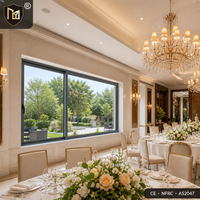 Fenêtre coulissante à rupture de pont thermique 5+9A+5 Low-E insonorisée NFRC AS2047 CE OEM pour salle de banquet, salle de réception, hôtel, villa