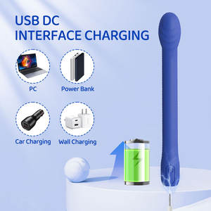 Fuerte terremoto vibrador silencioso para mujer varita de silicona punto G orgasmo masturbación masaje divertido USB recargable 10 frecuencias - Product Image 5