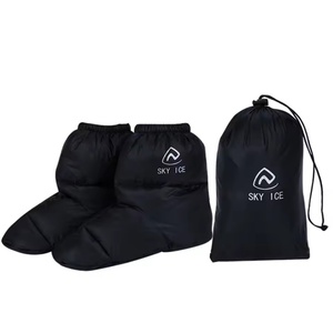 90% White Gooses Fluffy Down Feet Covers With Bag Camping Winter Warm Feet Cover Waterproof Warm Down <strong>Shoe</strong> Covers <strong>Tent</strong> Slippers - Product Image 1