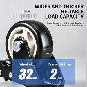 OEM caster custom wheel material size load capacity color logo branding packaging private label service - Product Image 4