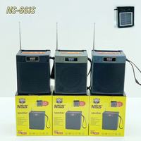 Système de fête NSS NS-661S, diffusion sans fil, haut-parleur sans fil rechargeable à LED disco, alimenté par énergie solaire, radio FM portable