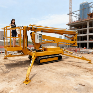 Ce-zertifizierter kleiner elektrischer hydraulischer <span class=keywords><strong>Sky</strong></span> Spider Cherry Picker Ketten ausleger mit automatischer Nivellierung - Product Image 1