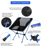 Table pliable d'extérieur, mobilier portable de camping, table d'ordinateur ultralégère en aluminium, chaise pliante pour escalade, randonnée, pique-nique