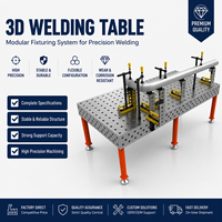 Table de soudage 3D flexible nitrurée en usine, plateforme de soudage modulaire en fonte pour la fabrication de structures en acier