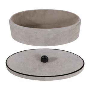 Decorative Suede <b>Box</b> with Lid Modern Storage <b>Box</b> for Bedroom Coffee Table Bathroom <b>Vanity</b> Accent Chic - Product Image 4