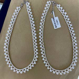 Collar de Doble Capa Francés de Oro de 14K de Lujo para Otoño e Invierno, Cielo Estrellado Largo con Perlas de Agua Dulce, Cadena de Suéter de Lujo Ligero - Product Image 4