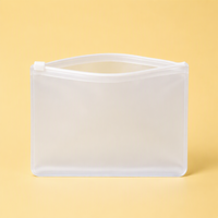 Pochette de toilette translucide avec fermeture éclair, étui transparent en PVC, fermeture éclair étanche, grande trousse de toilette de voyage, trousse à maquillage
