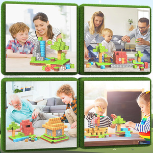 Mi Mundo Magnético, Bloques de Construcción Magnéticos de Plástico, Bosque Primitivo, Mini Bloques de 2x2x2cm, Kits de Juguetes YSJ - Product Image 2