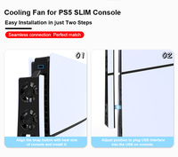 Refroidisseur de ventilateur de refroidissement externe multifonction de haute qualité pour accessoires de jeu de console PS5