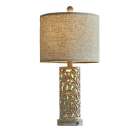 Lampe de bureau en métal style américain, cadeau d'anniversaire, lampe de chevet pour chambre à coucher, design ajouré, ambiance lumineuse, USB tactile, pour l'export.