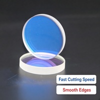 Lentille laser pour machines de découpe de fibres 18*2, 20*2, 20*3, 20*4 – Pièces d'équipement pour lentilles en verre optique de quartz