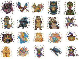 Trò Chơi Ghép Hình Bằng Gỗ A5/Cỡ S Sáng Tạo Bán Chạy 2022 Trò Chơi Ghép Hình Bằng Gỗ 3D Động Vật Đẹp Nhiều Màu Sắc - Product Image 5