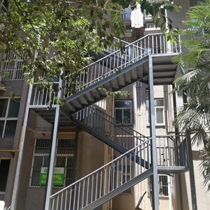 Escalera de Acero Prefabricada Galvanizada, <span class=keywords><strong>Precio</strong></span> de Fábrica Económico, Decorativa para Exteriores - Product Image 3