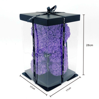 Ours en mousse LED écologique lumineux avec boîte, cadeau pour la Fête des Mères, la Saint-Valentin, la remise des diplômes, Halloween - Vente en gros