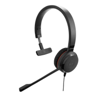 Casque stéréo supra-auriculaire réglable Jabra Evolve 30 avec micro pour PC - Casque filaire pour le travail (appels professionnels) et le jeu