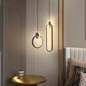 La sala de estar es moderna, sencilla, individual y de alta gama. Lámpara colgante de cabecera para dormitorio de estilo nórdico. <span class=keywords><strong>li</strong></span> - Product Image 1