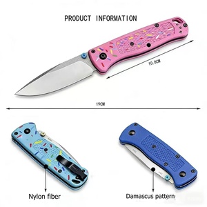 Vente en gros de couteaux de poche Tredknix BM4300 OEM pour la survie en plein air, lame D2, manche G10, camping, chasse, pliable - Product Image 6