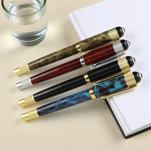 Bolígrafo de Metal de Lujo de Alta Calidad, Bolígrafo de Gel Multicolor de 0.5 mm con Detalles Dorados, Logotipo Personalizado, Regalo - Product Image 1