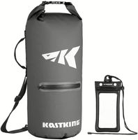 Bolsa Impermeable Enrollable con Separación para Objetos Mojados, Mochila de un Solo Hombro para Snorkel, Senderismo, Navegación, Rafting, Viajes a la Playa