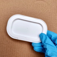 Couvercle à clipser anti-poussière pour lingettes humides et papier toilette, en plastique, de forme ovale, avec système de levage et de tirage, pour gants en nitrile