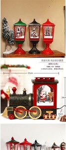 Décorations de Noël coréennes transfrontalières : Ornements de lampadaires en forme de flocon de neige, Père Noël, Bonhomme de neige, Cerf FBSLD23 pour hôtels et centres commerciaux - Product Image 2