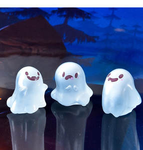Desktop Mini Ornamente Landschaft niedlich im Dunkeln leuchten Halloween kleine Geist Puppe Ornament Zubehör - Product Image 6
