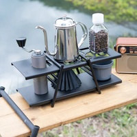 ENJOY Factory ODM OEM Aluminium Camping Coffee Accessories Outdoor Verser Over and Chill Set