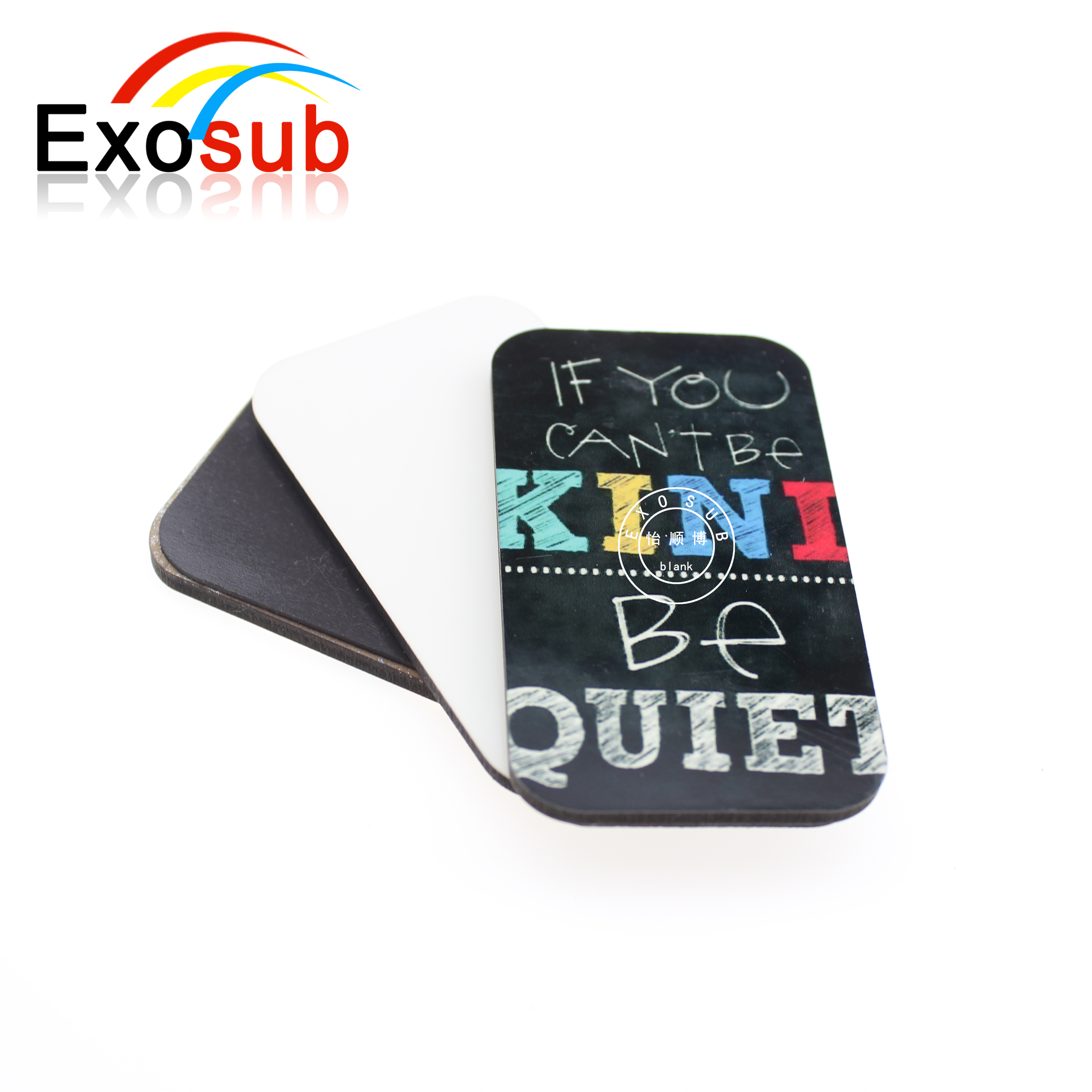 Пустые индивидуальные магниты на холодильник для печати красителей