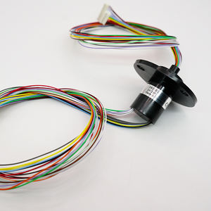 Mini bague de contact haute performance, 20 circuits, 2A, 18 mm de diamètre extérieur, capsule de contact à brosse, connecteur rotatif compact pour petits moteurs - Product Image 1