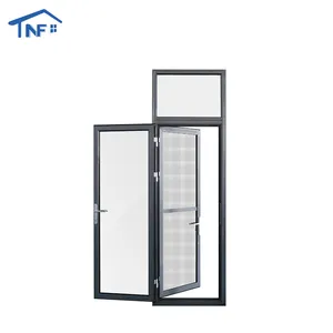 NF आधुनिक बाथरूम संकीर्ण फ्रेम ख़िड़की एल्यूमीनियम इंटीरियर ग्लास दरवाजा कीमत