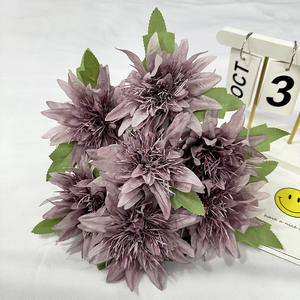 Fábrica de Fornecimento 7 Ramos Anêmona De Seda Flores Artificiais 7 Cabeças Anêmona Azul Flor Buquê à Venda - Product Image 5