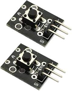 Módulo de Placa de Expansión con Sensor Táctil de Botón de 3 Pines KY-004 para Raspberry <span class=keywords><strong>Pi</strong></span> - Product Image 1