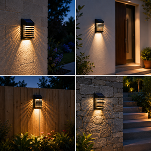 Applique solaire LED pour clôture extérieure, lumière murale imperméable pour jardin, patio, balcon, chemin et décoration de murs - Product Image 4