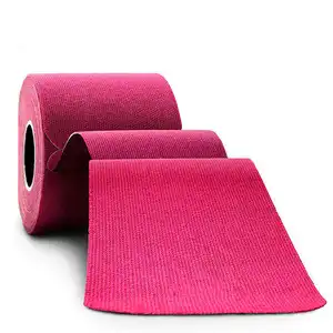 Precio de fábrica pre WRAP Kinesio deportes cinta fuerte músculo cinta Rosa Kinesiología Pino cinta