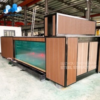 Chine usine luxe portable modulaire moderne mobile préfabriqué piscine 20 pieds 40 pieds conteneur maritime piscine avec bain à remous