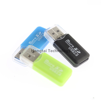 Mini USB portátil 2,0 TF SD lector de tarjetas de memoria adaptador T-Flash de alta velocidad para PC portátil ordenador vehículo altavoz
