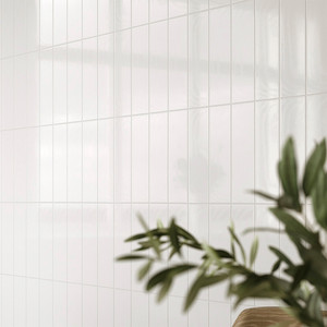 Piastrella in ceramica bianco puro lucido 7,5x30 per cucina e bagno - Product Image 5