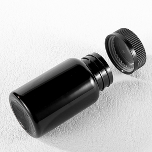 Pet đen chai nhựa <span class=keywords><strong>Pill</strong></span> Capsule Y <span class=keywords><strong>container</strong></span> vitamin dược phẩm Tablet rỗng chai với childproof cap - Product Image 4