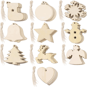 Decorazioni Natalizie <span class=keywords><strong>in</strong></span> <span class=keywords><strong>Legno</strong></span> Fatte a Mano, Ornamenti per Albero di Natale Moderni ed Economici, Decorazioni Pendenti per le Festività - Product Image 2