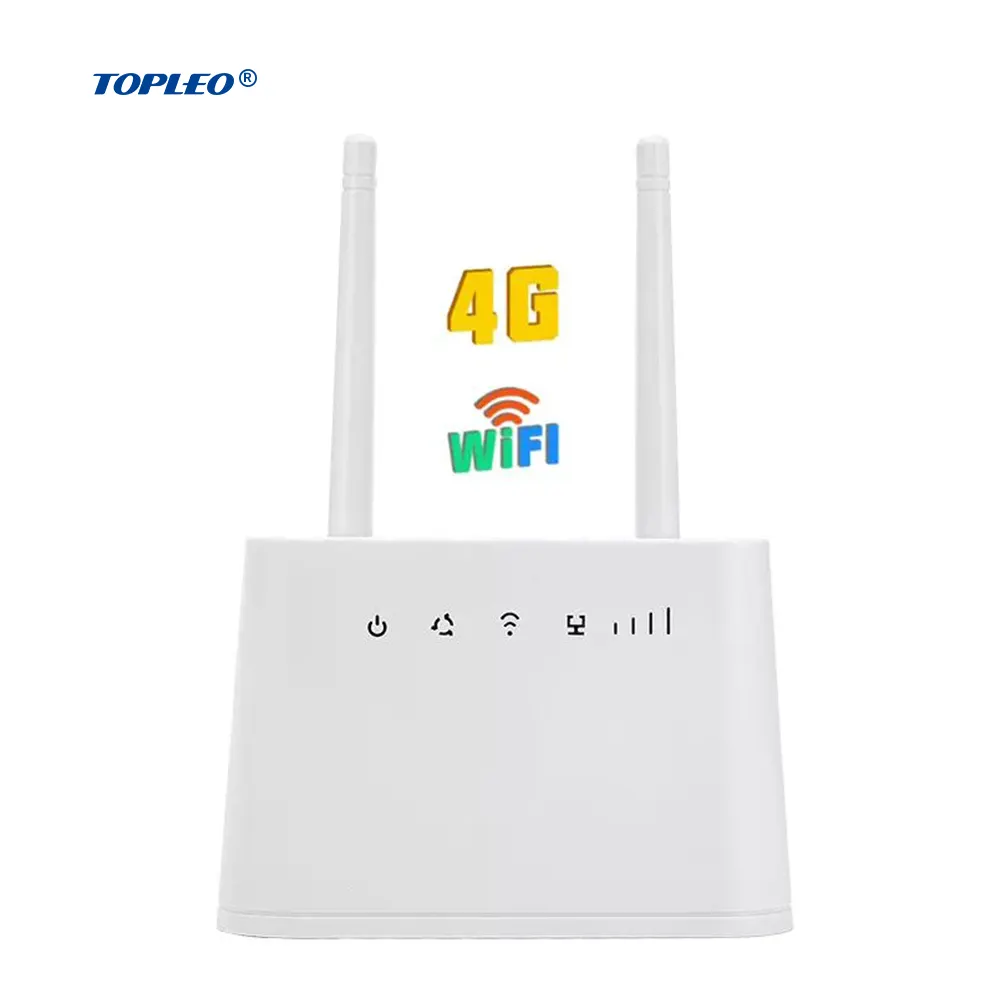 Topleo LT310 B Router 4G Lte 300Mbps Openwrt Wifi 4G dengan Slot Kartu Sim Tp Link 4G Sim Card Router Table