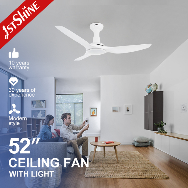 1stshine 52 Inches Abs Blades High Performance Luxury Style Top Rated Eco Friendly Dc Motor Ceiling Fan With Led Light