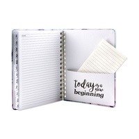Agenda spirale A5 personnalisé imprimé, couverture rigide, motif floral, organisateur mensuel, carnet pour le bureau, cadeau, vente en gros