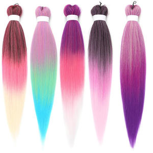 26 इंच की पूर्व-फैली हुई लौ retardant एज ब्रेडिंग बालों को आसान गर्म पानी के साथ सीधे गर्म पानी की स्थापना याकी - Product Image 4