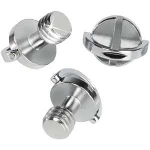 YH in acciaio inox a sgancio rapido D anello adattatore a vite con supporto incernierato fotocamera pollice vite di fissaggio filettatura per treppiede