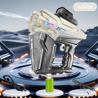 Pistolet à eau automatique puissant, portée de 10 m, jouet aquatique rechargeable, pistolet à eau électrique avec tir continu et lumière