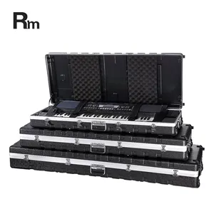 KABS61/76/88 Rm Rainbow High Quality Aluminium Flight Case Keyboard Rolling Piano Road Case musical keyboard piano case